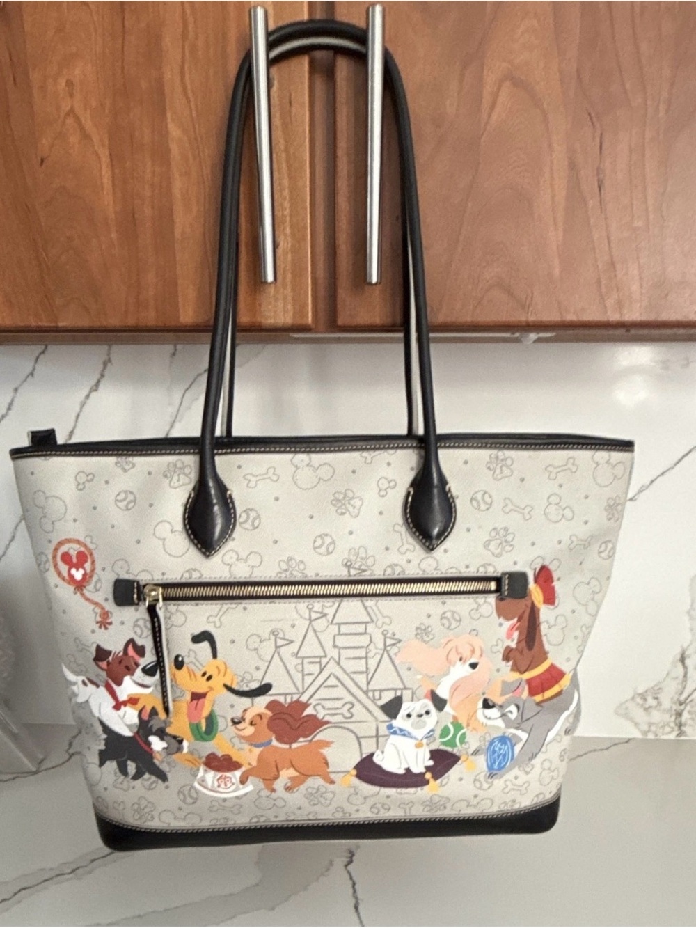 Dooney & Bourke Disney Dogs Shopper Tote - Picture 5 of 10